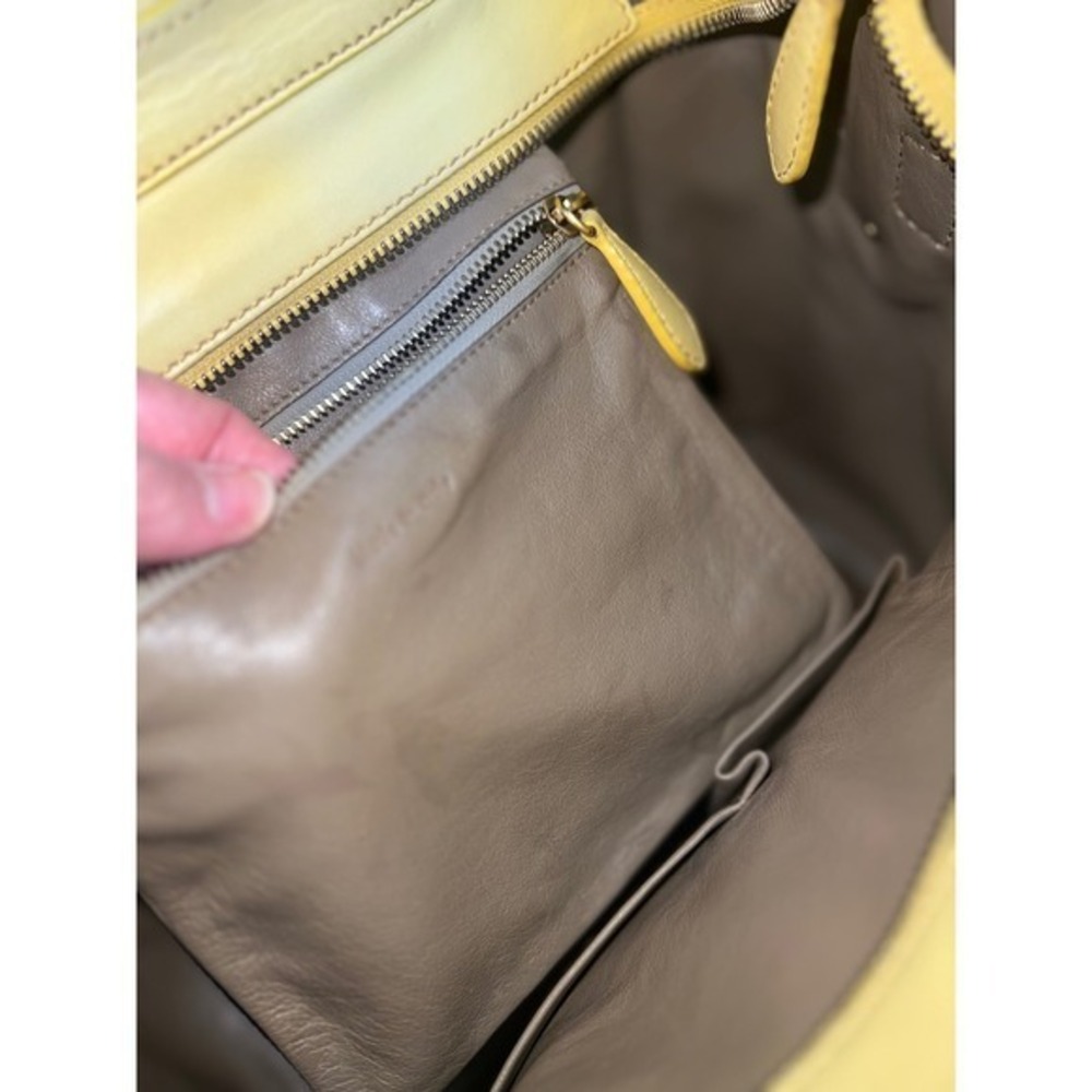 Celine Medium Phantom Luggage Tote Yellow Calfskin Phoebe Philo Era Authentic - Picture 12 of 16